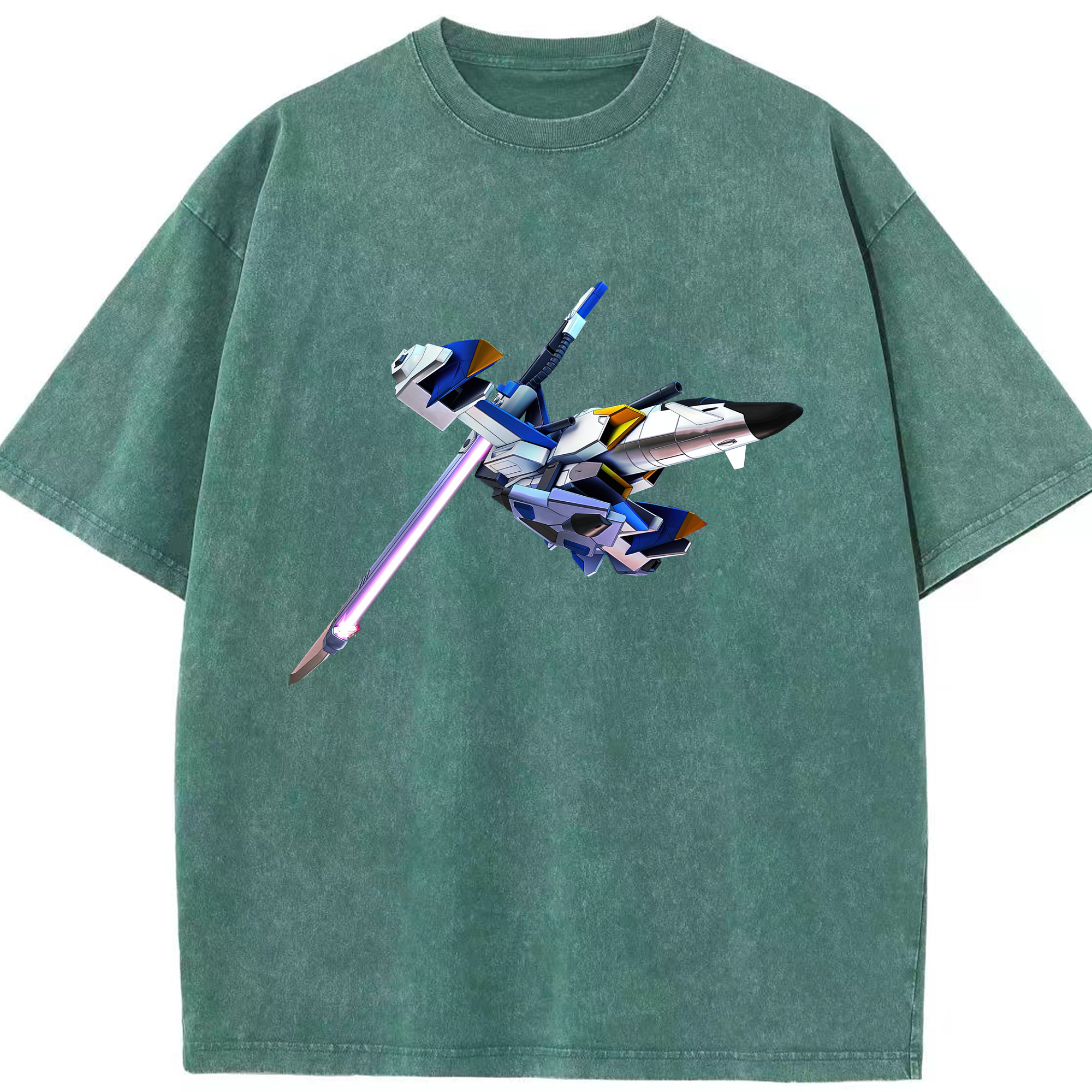 （画像用） 機動戦士ガンダム Mobile Suit Gundam 綿100% ヴィンテージ風 半袖Tシャツ（フロントプリント）